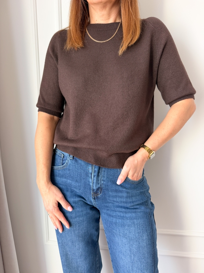 Sweter Claret Czekoladowy