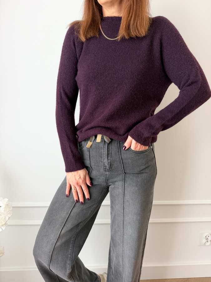 Sweter Margot Ciemna Śliwka