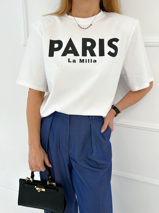 Koszulka Paris Biała