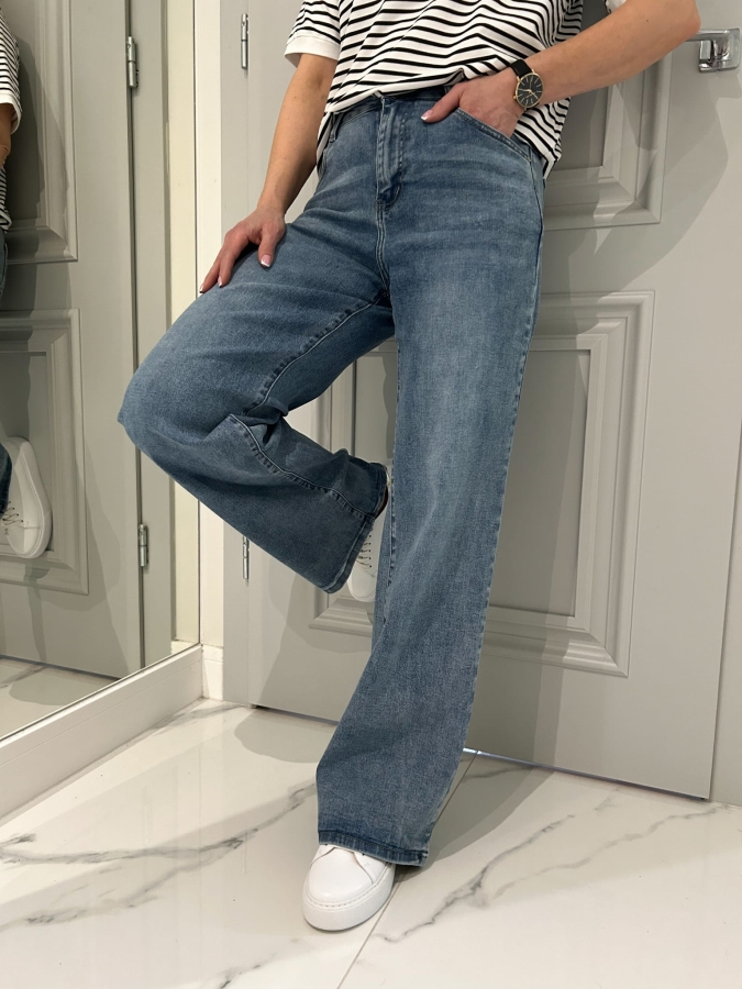 Spodnie Jeansowe Wide Leg 1001